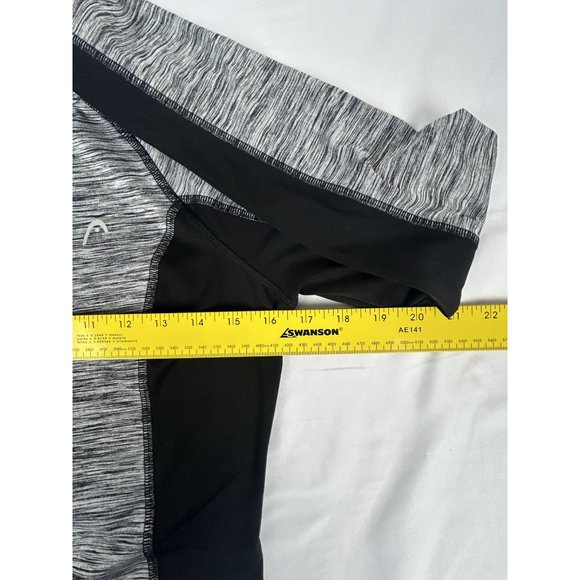 Head Shirt Womens XS Activewear 1/4 Zip Long Sleeve Grey Black Lightweight - Picture 12 of 16